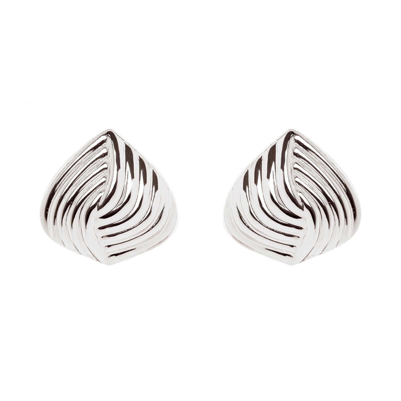 Crossed bands earrings Amaranta - Silver - Sodini Bijoux