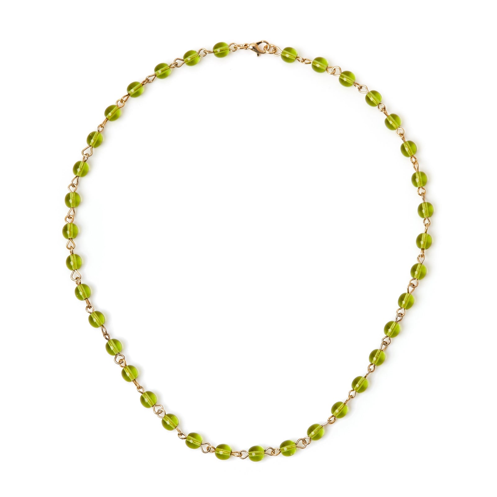 Girocollo sfere incatenate Semira - Verde - Sodini Bijoux
