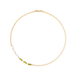 Girocollo catena a sfere piatte Semira - Verde - Sodini Bijoux