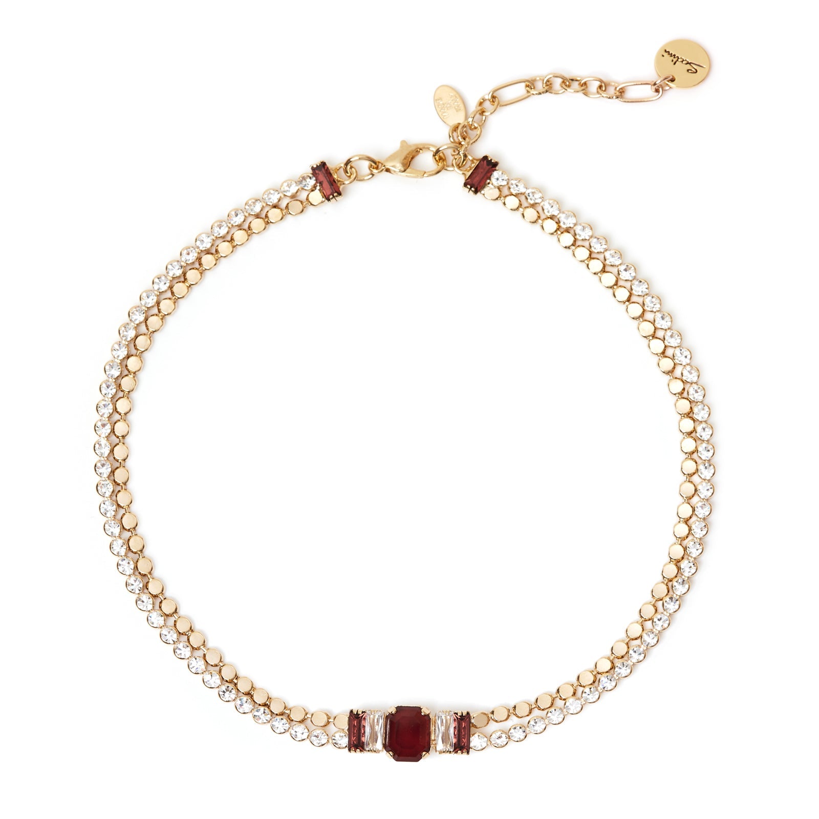 Girocollo doppio filo Semira - Rosso - Sodini Bijoux