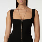 Y shaped necklace Semira - Red - Sodini Bijoux