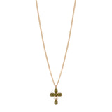 Collana corta e croce Semira - Verde - Sodini Bijoux