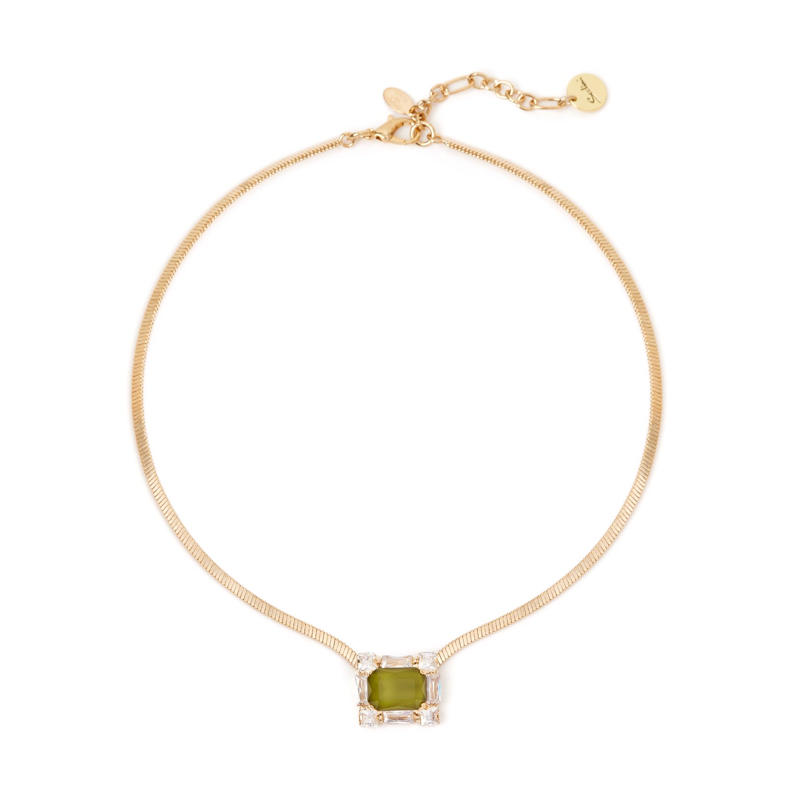Girocollo serpentina e charm Semira - Verde - Sodini Bijoux