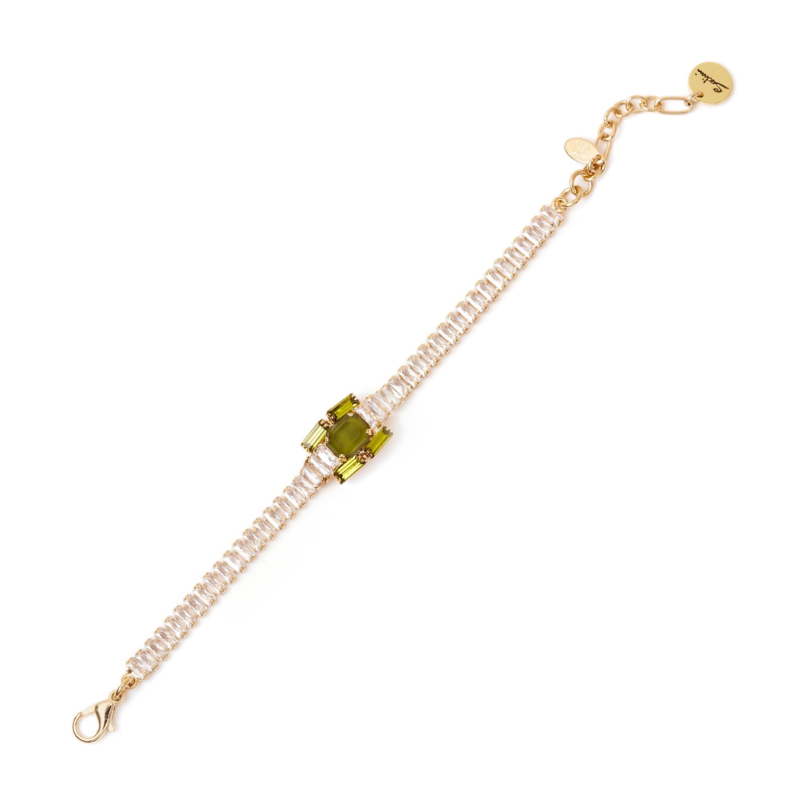 Bracciale filo di baguette Semira - Verde - Sodini Bijoux