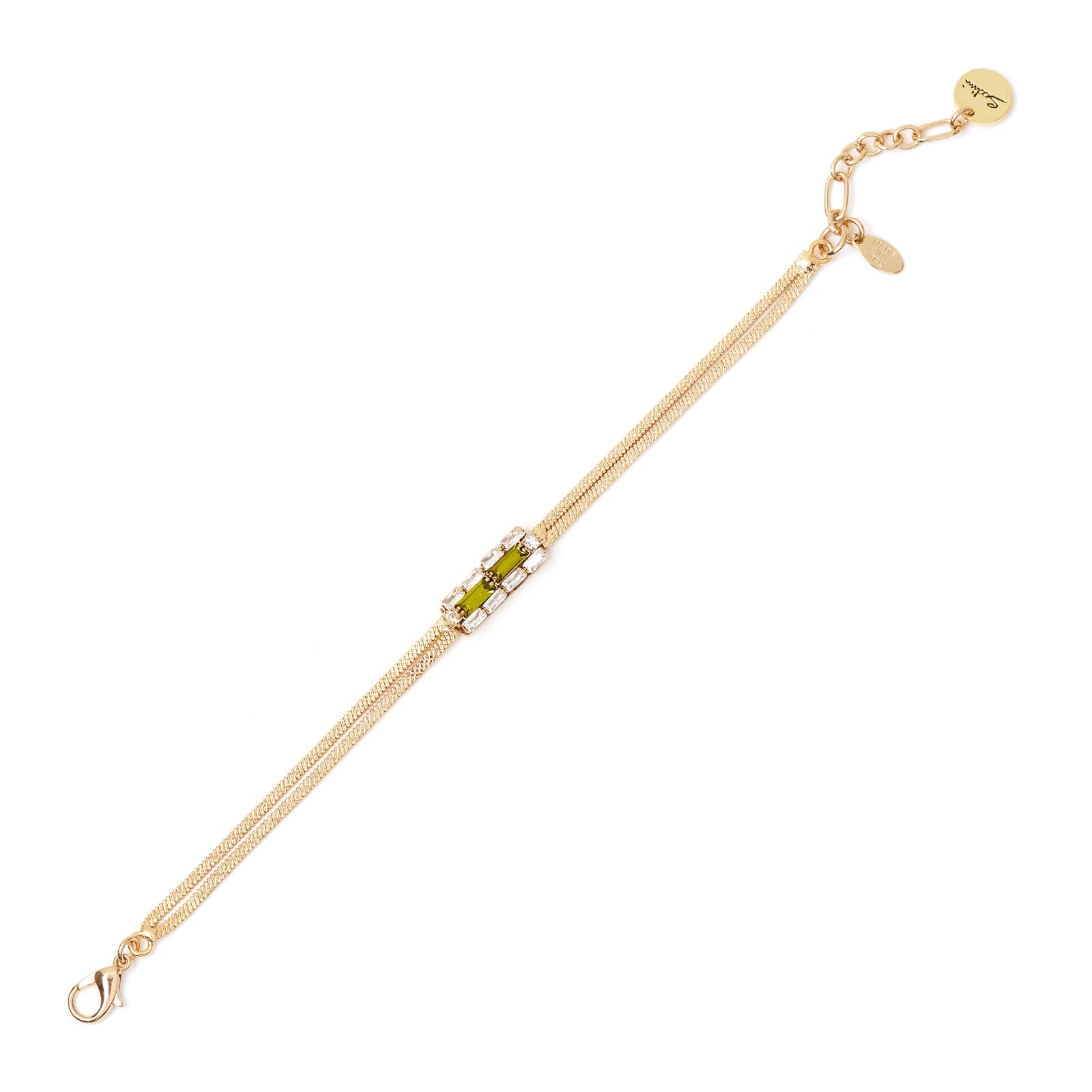 Bracciale catena e charm Semira - Verde - Sodini Bijoux