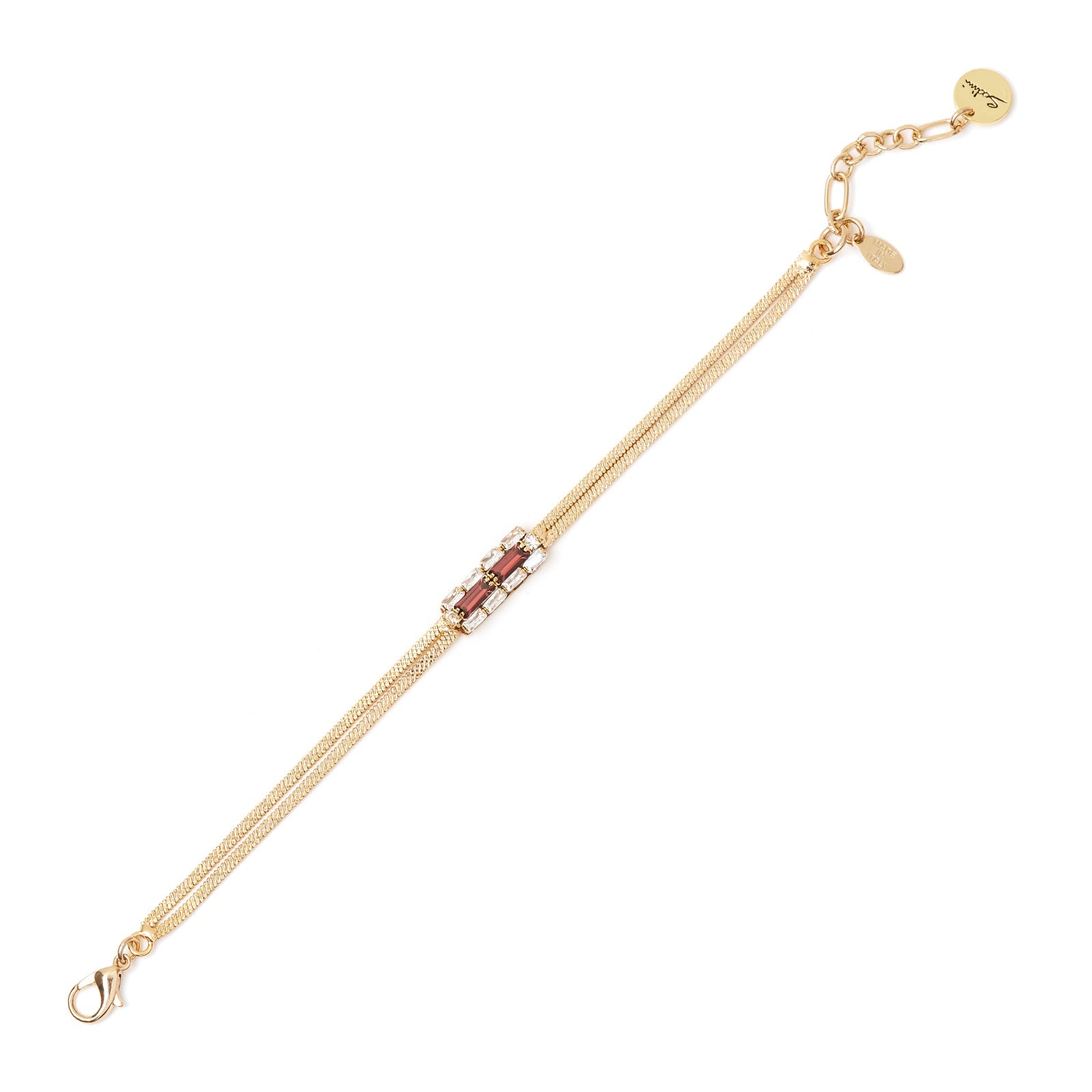Bracciale catena e charm Semira - Rosso - Sodini Bijoux