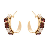 Orecchini piccolo cerchio Semira - Rosso - Sodini Bijoux