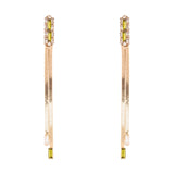 Orecchini lunghi Semira - Verde - Sodini Bijoux