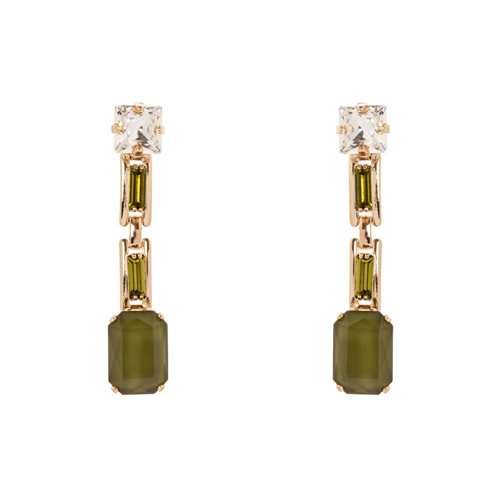 Orecchini pendenti Semira - Verde - Sodini Bijoux