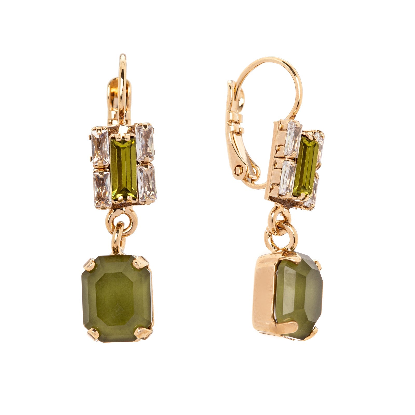 Orecchini monachella e pendente Semira - Verde - Sodini Bijoux
