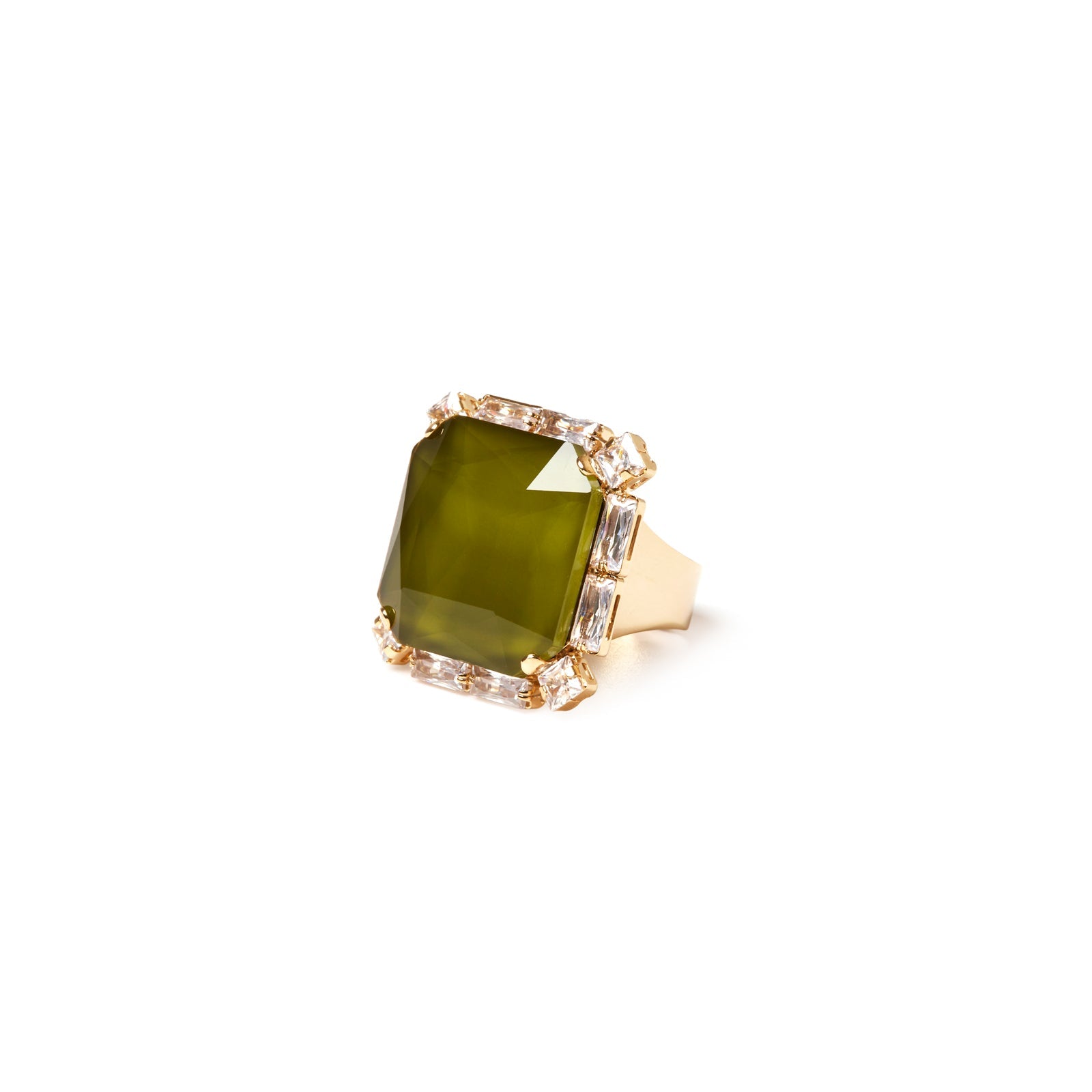Anello quadrato Semira - Verde - Sodini Bijoux