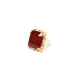 Anello quadrato Semira - Rosso - Sodini Bijoux