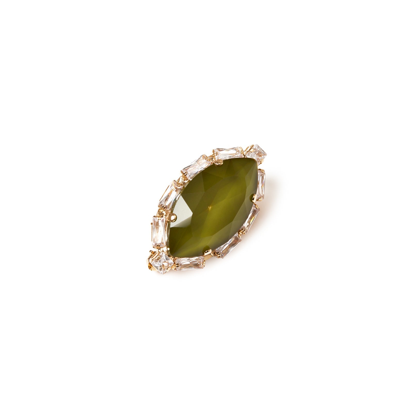 Spilla marquise Semira - Verde - Sodini Bijoux