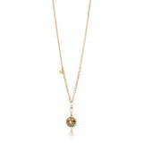 Collana lunga con pendente a disco Mylitta - Bordeaux - Sodini Bijoux