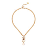 Girocollo doppio filo groumette Mylitta - Bordeaux - Sodini Bijoux
