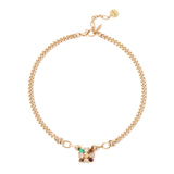 Girocollo groumette e charm quadrato Mylitta - Bordeaux - Sodini Bijoux