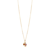 Collana lunga e pendente a tre elementi Mylitta - Bordeaux - Sodini Bijoux