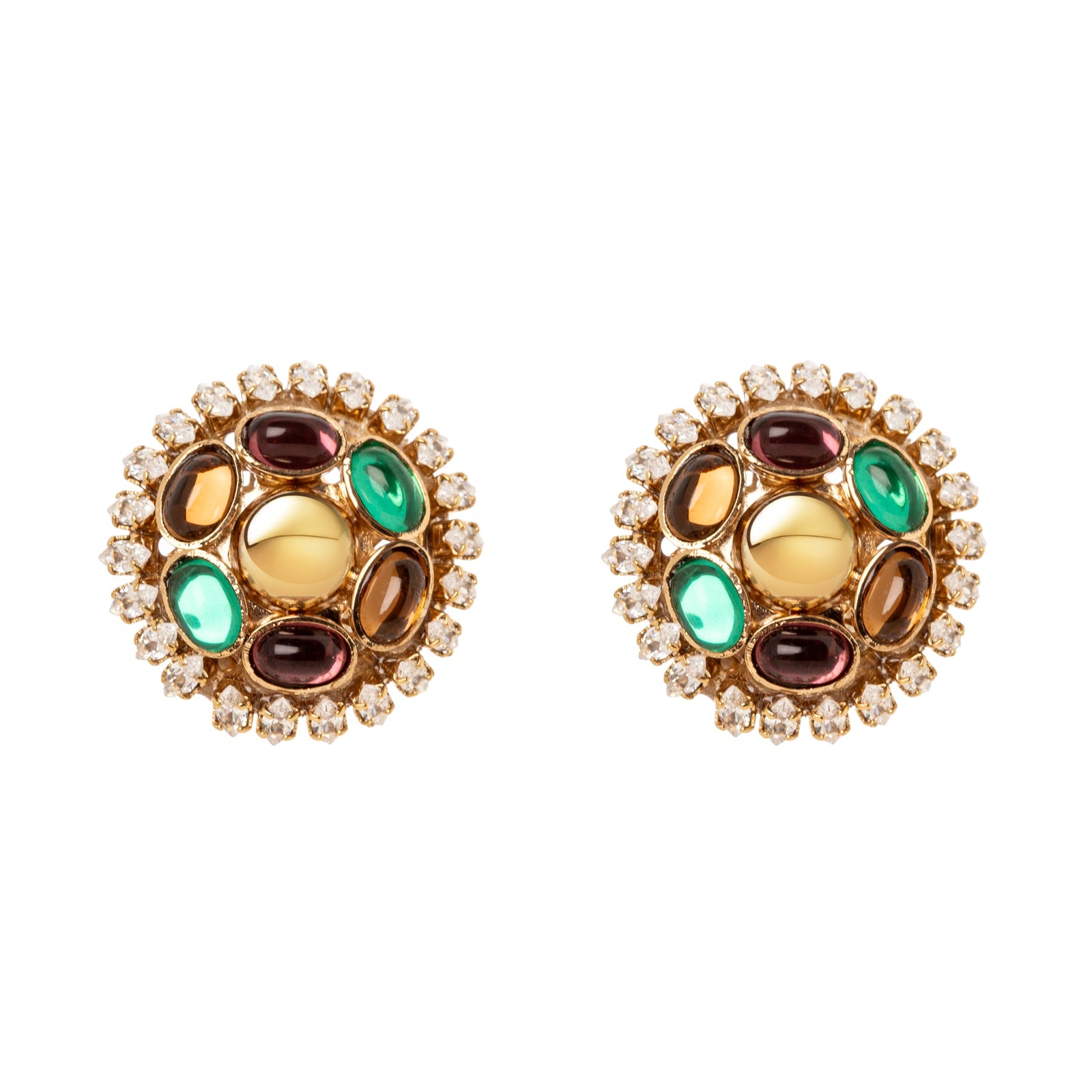 Orecchini a dischetto Mylitta - Bordeaux - Sodini Bijoux