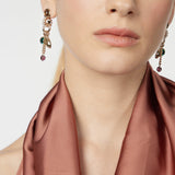 Three pendants and hoop earrings Mylitta - Bordeaux - Sodini Bijoux