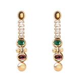 Orecchini lunghi Mylitta - Bordeaux - Sodini Bijoux