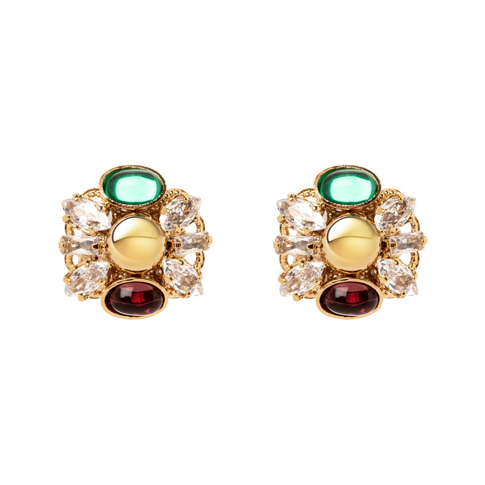 Orecchini cupolina  Mylitta - Bordeaux - Sodini Bijoux