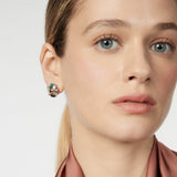 Little dome earrings Mylitta - Bordeaux - Sodini Bijoux