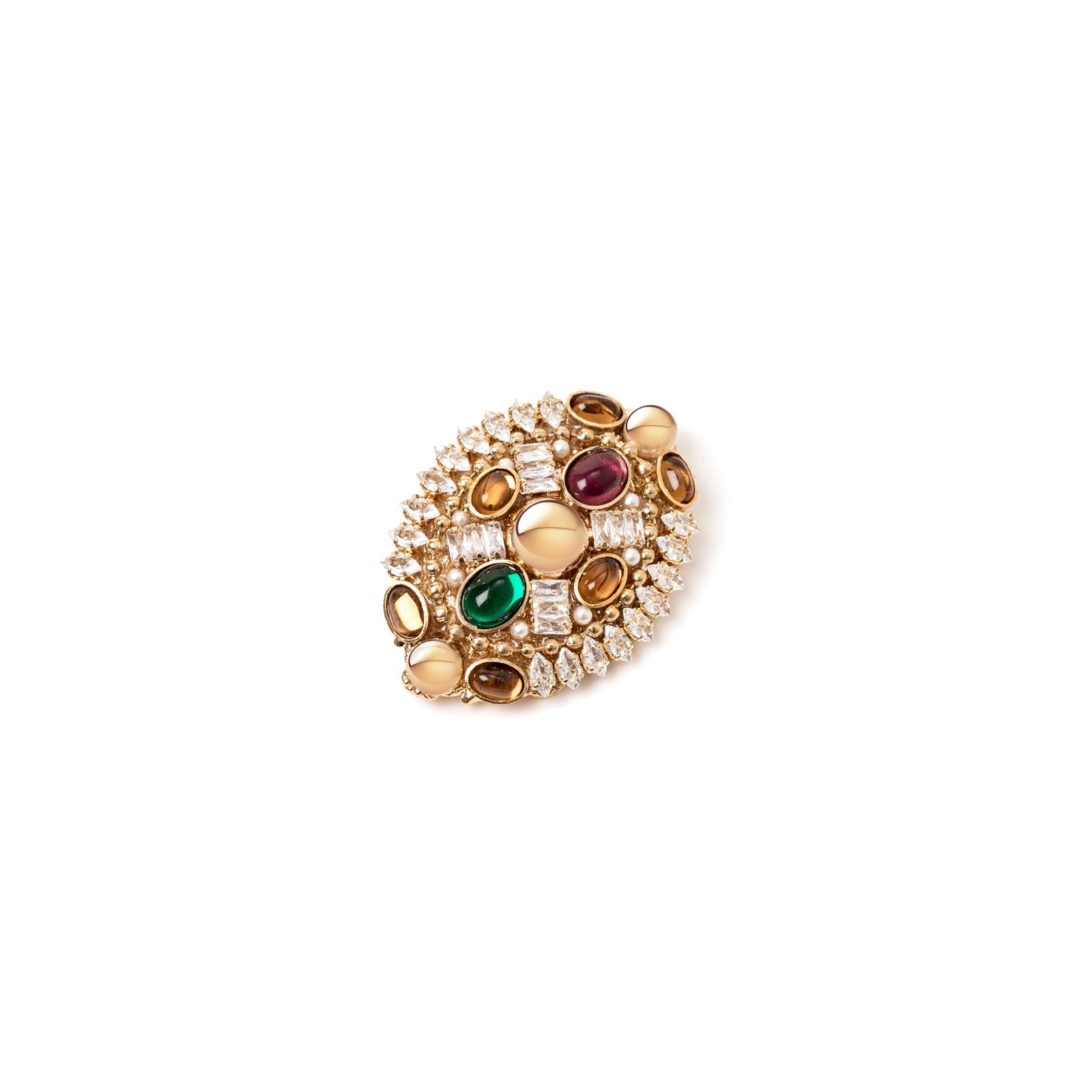 Spilla ovale Mylitta - Bordeaux - Sodini Bijoux