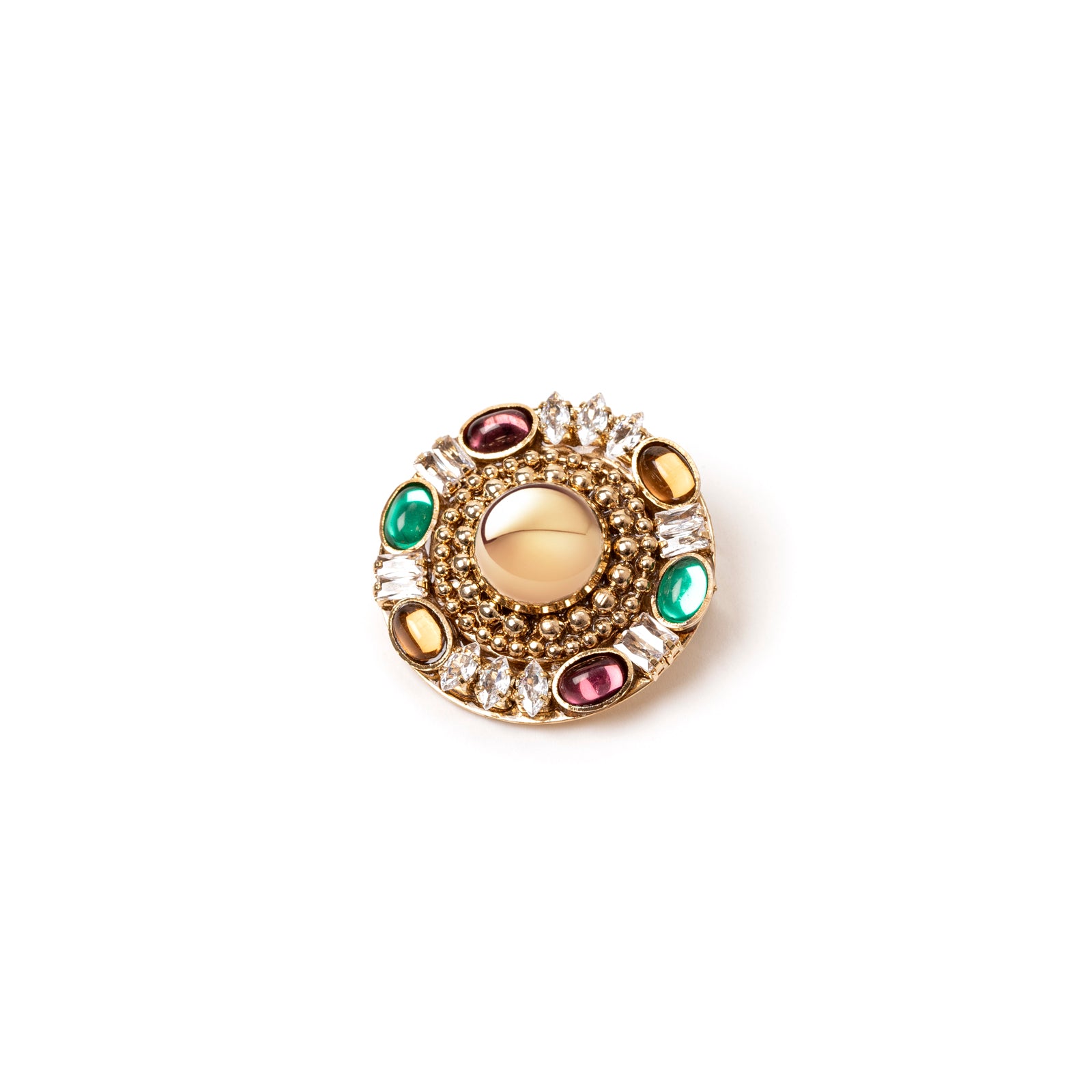 Spilla a disco Mylitta - Bordeaux - Sodini Bijoux