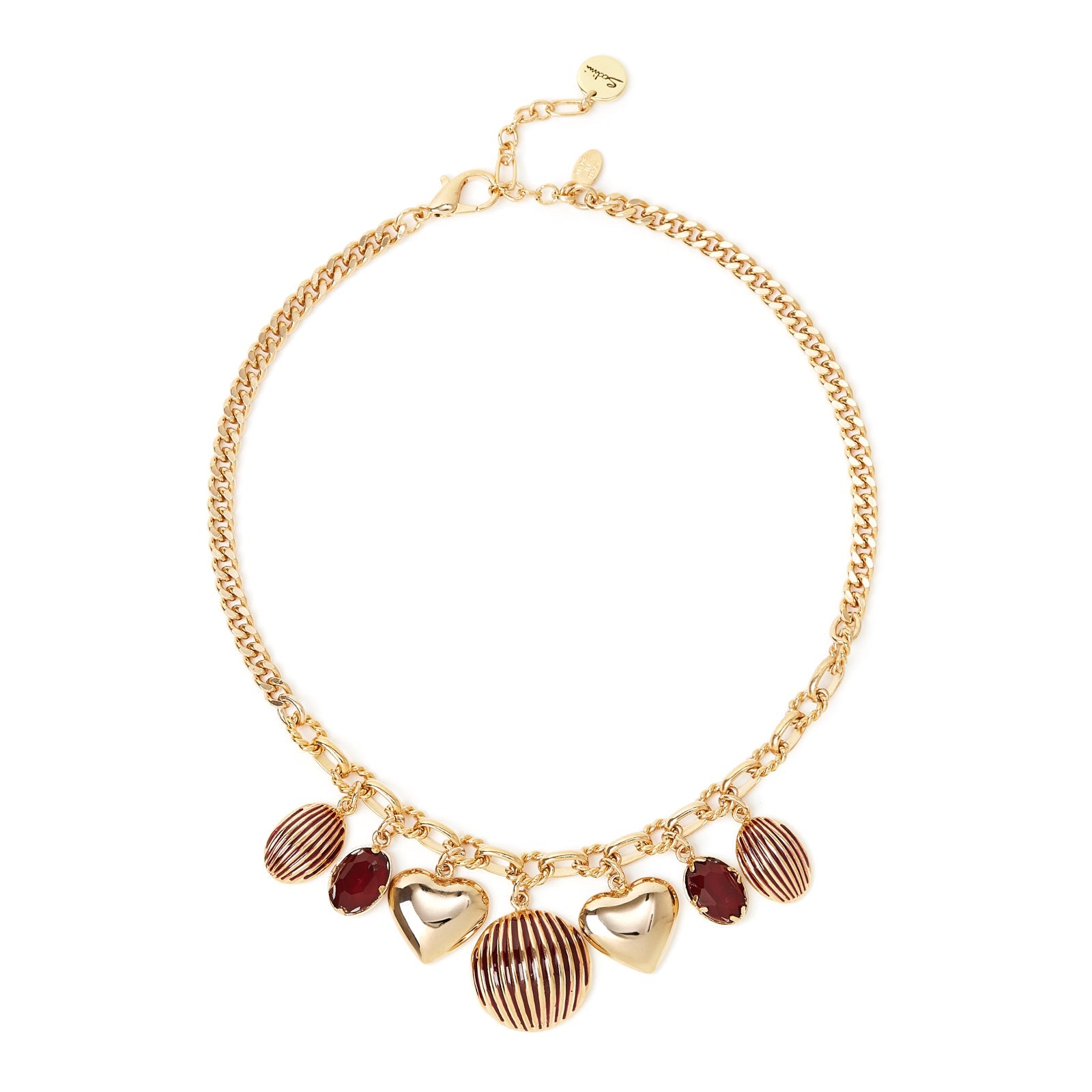 Girocollo groumette e pendenti Malena - Rosso - Sodini Bijoux