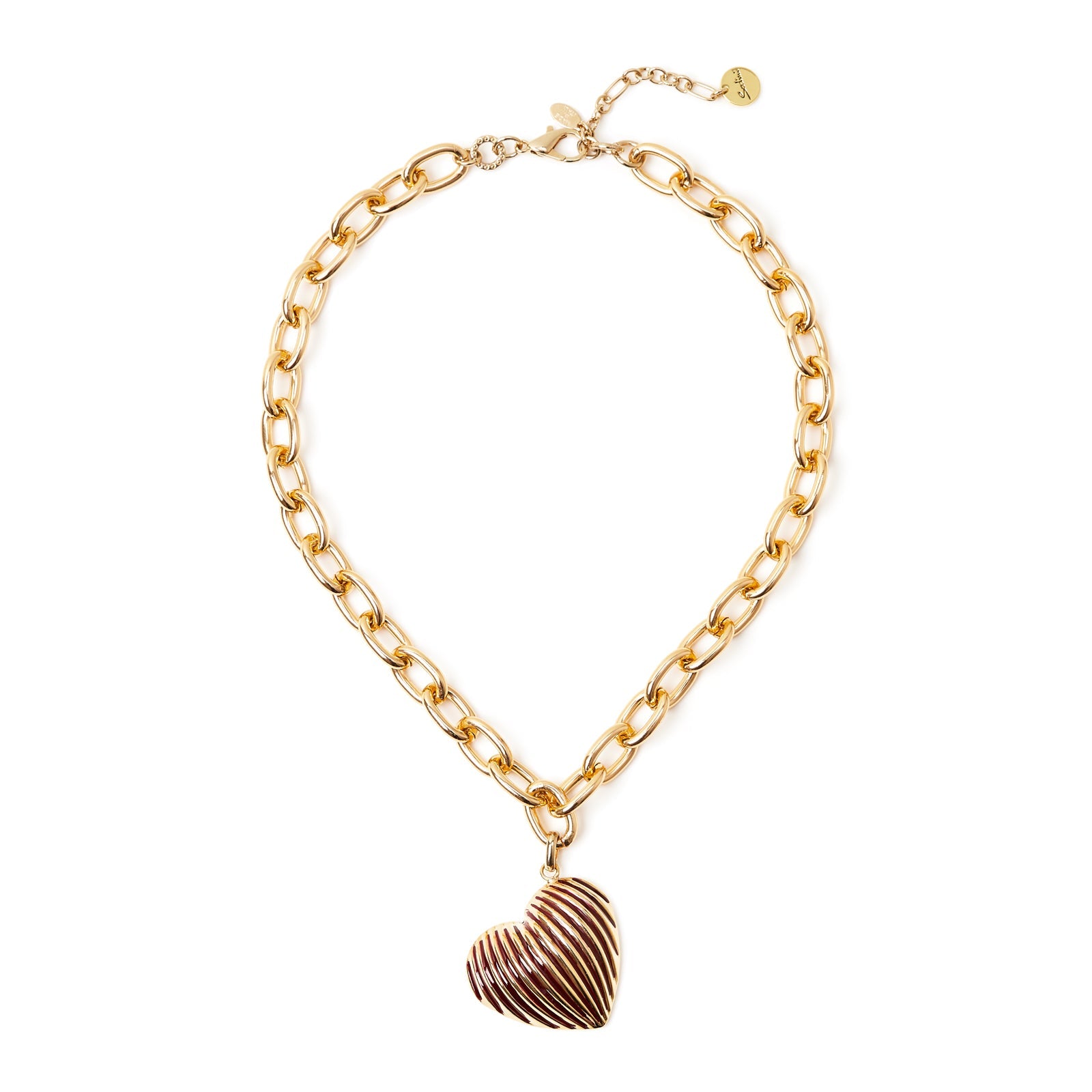 Girocollo catena e cuore Malena - Rosso - Sodini Bijoux