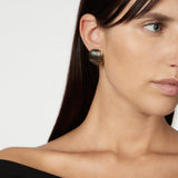 Half-sphere earrings Malena - Black - Sodini Bijoux