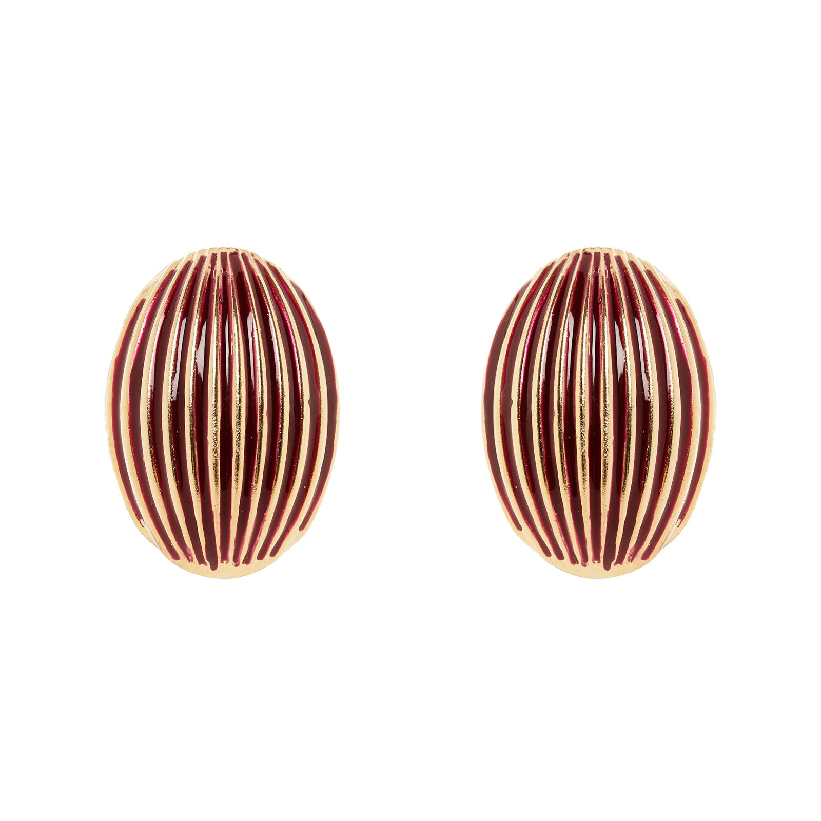Orecchini con ovale Malena - Rosso - Sodini Bijoux