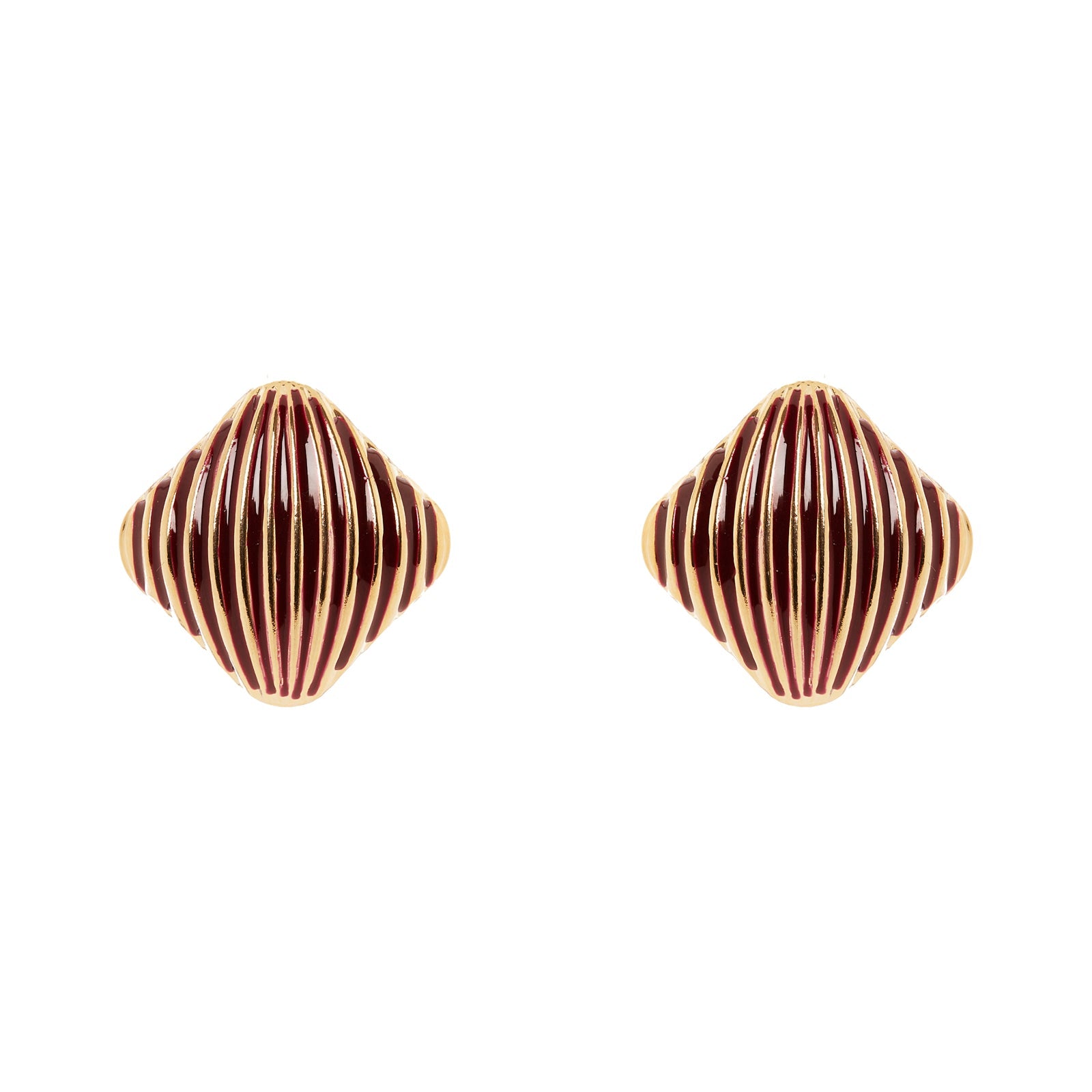 Orecchini a rombo Malena - Rosso - Sodini Bijoux