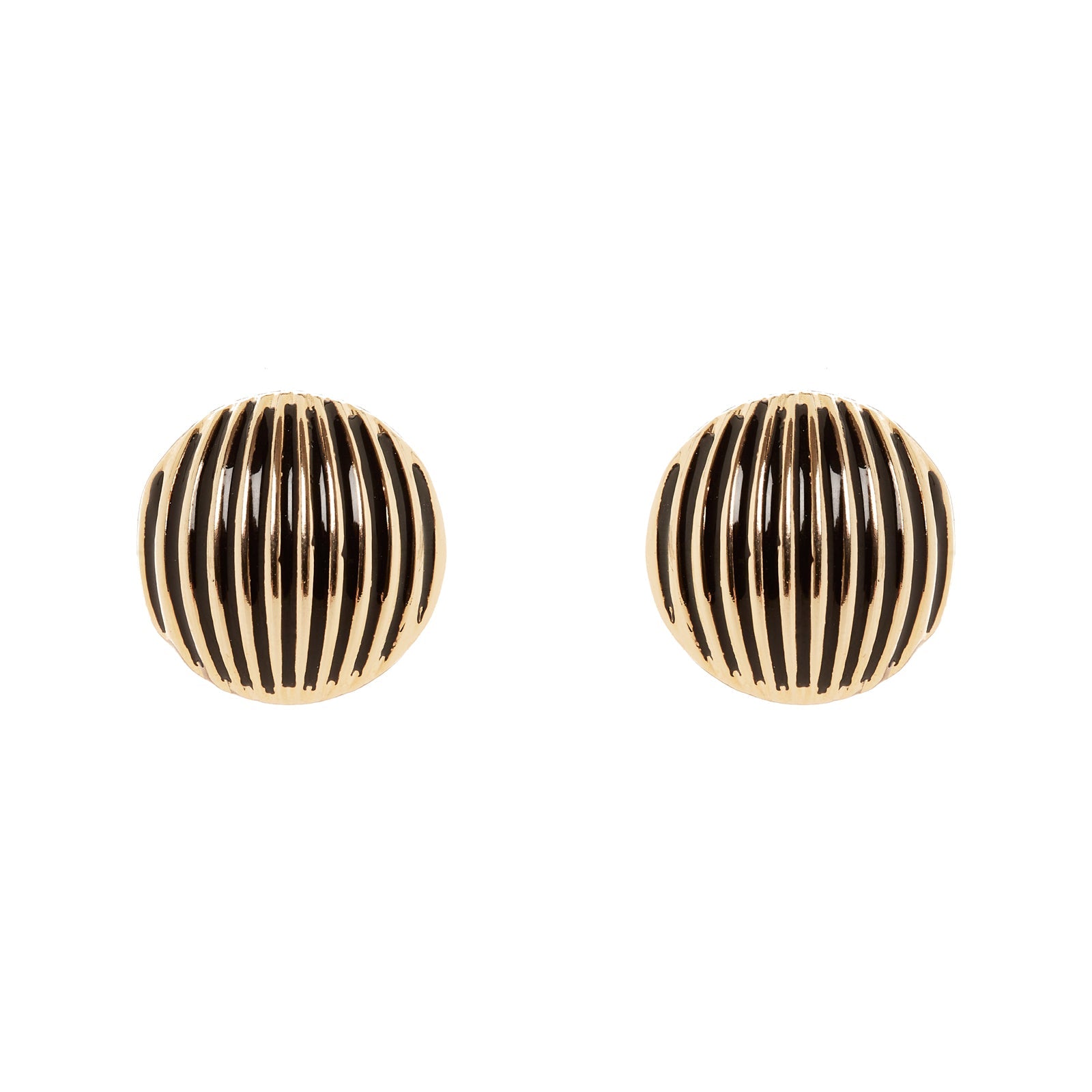 Orecchini piccola semisfera Malena - Nero - Sodini Bijoux