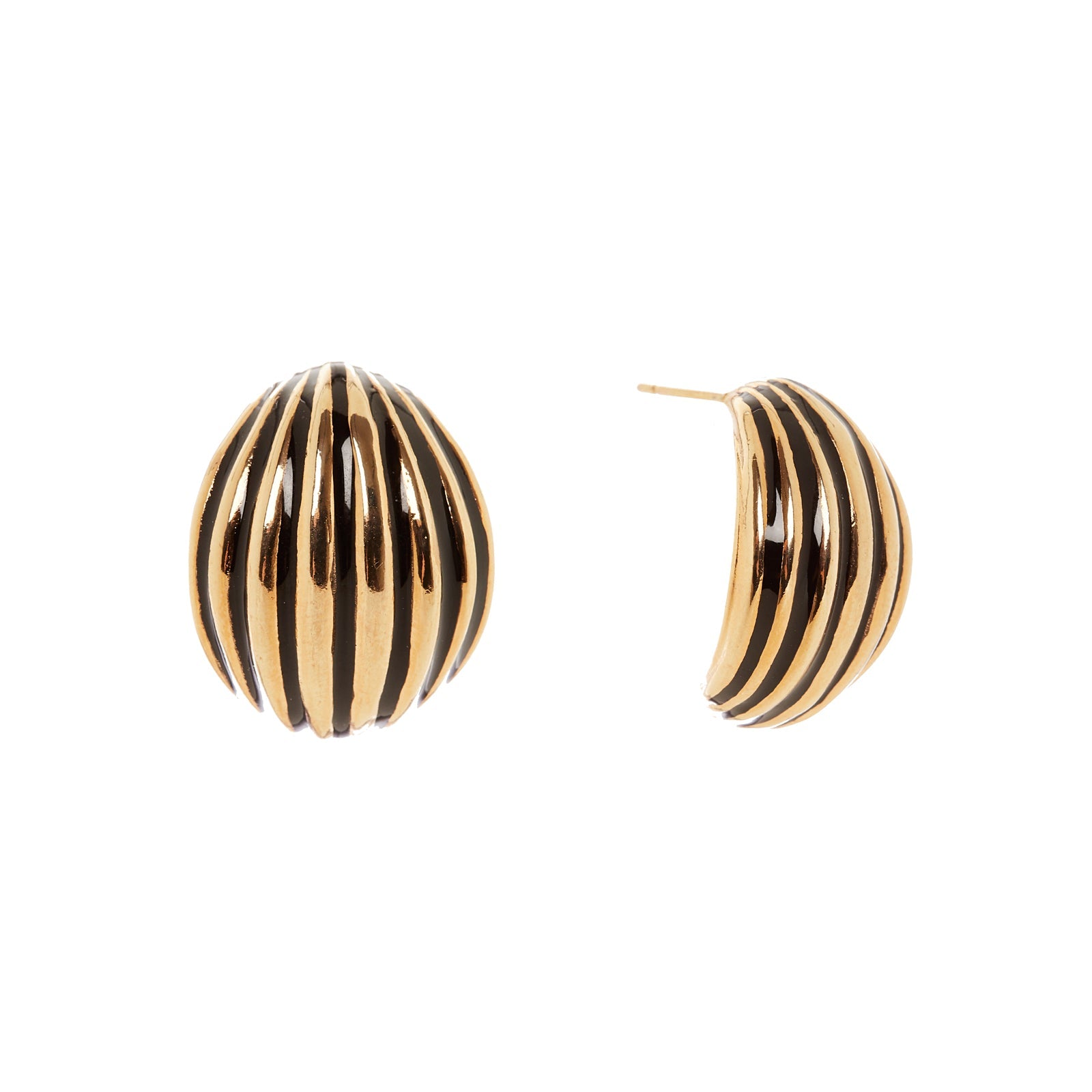 Orecchini a guscio Malena - Nero - Sodini Bijoux
