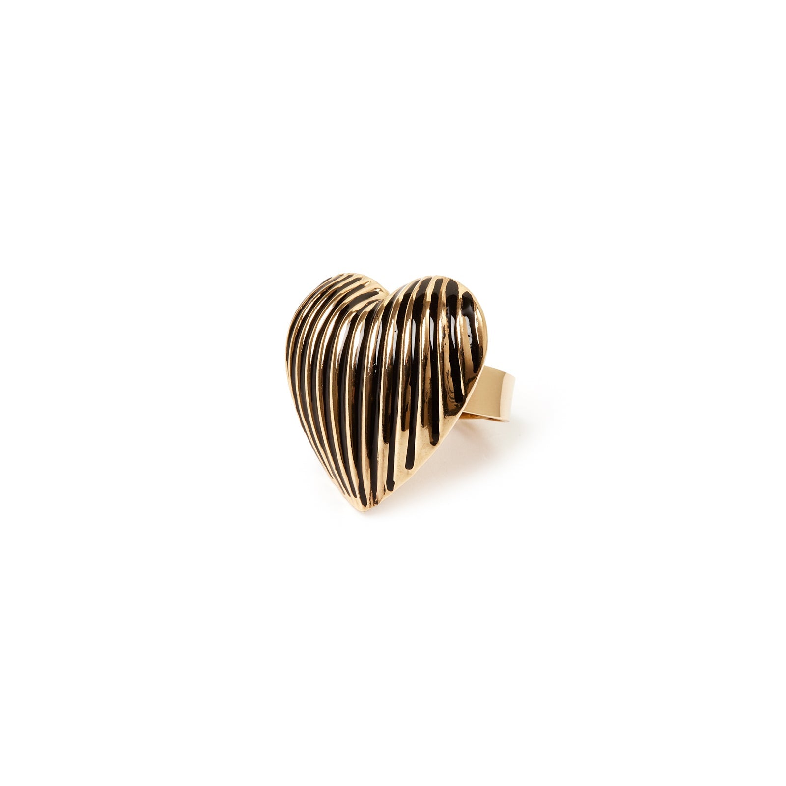 Anello cuore Malena - Nero - Sodini Bijoux