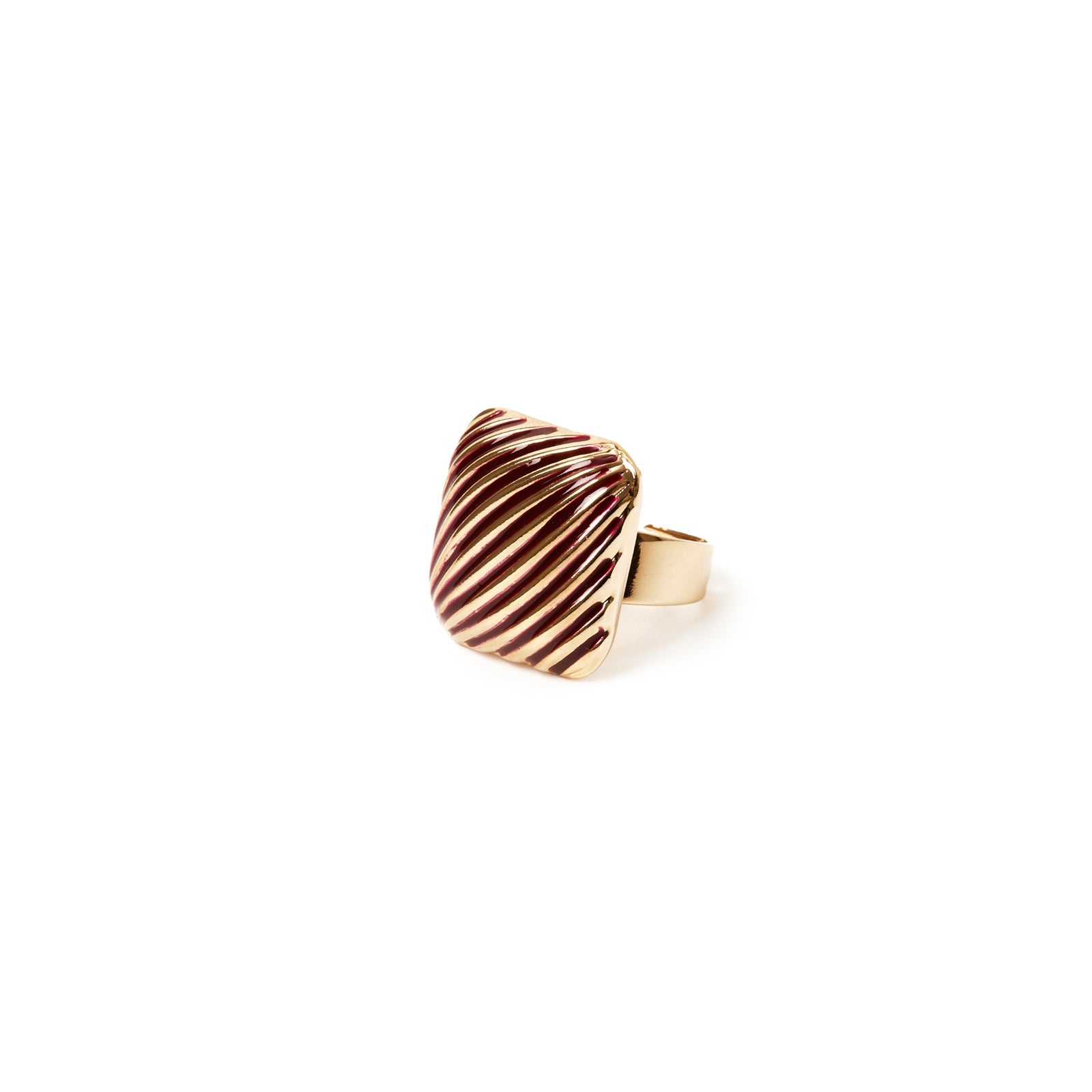 Anello quadrato Malena - Rosso - Sodini Bijoux