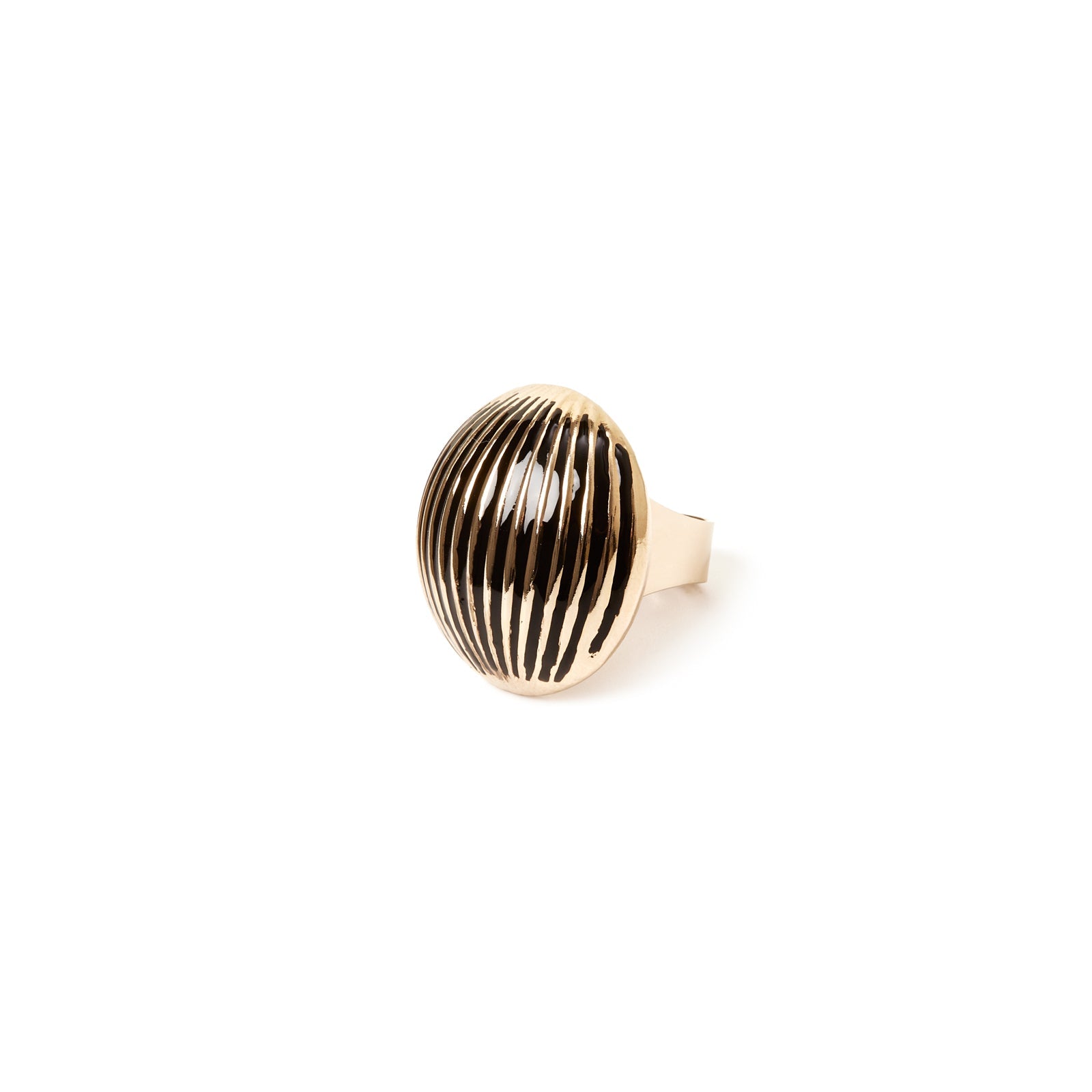 Anello semisfera Malena - Nero - Sodini Bijoux