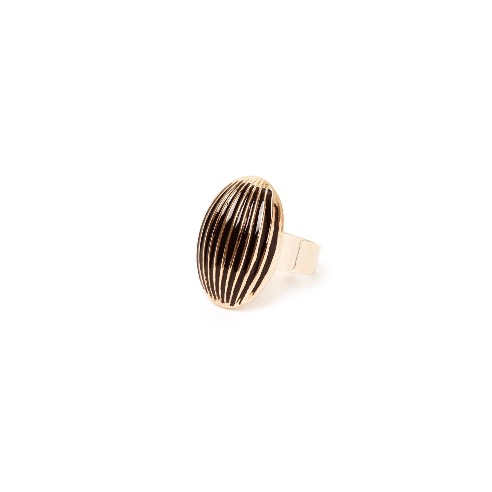 Anello ovale Malena - Nero - Sodini Bijoux