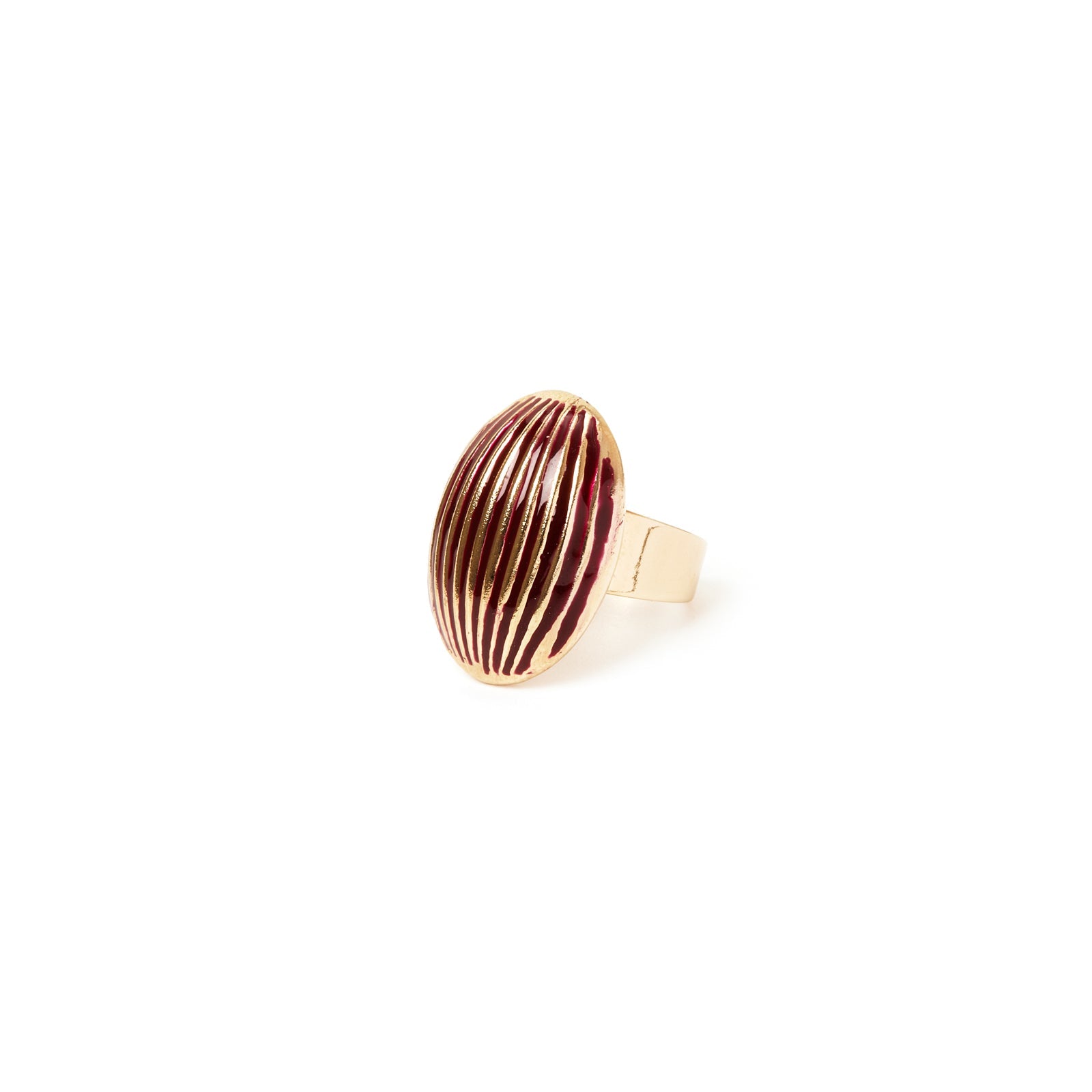 Anello ovale Malena - Rosso - Sodini Bijoux
