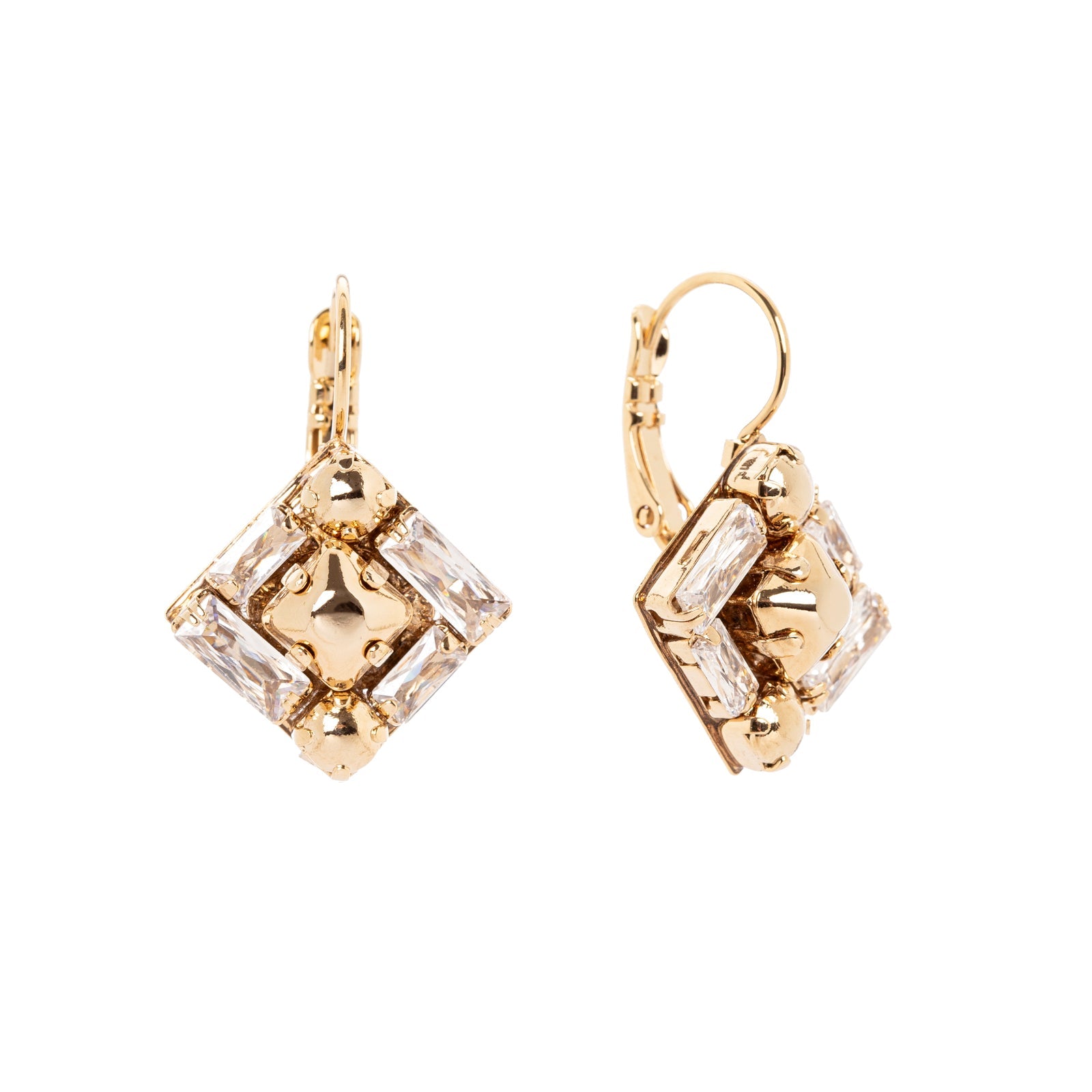 Orecchini monachella Babilonia - Oro e bianco - Sodini Bijoux