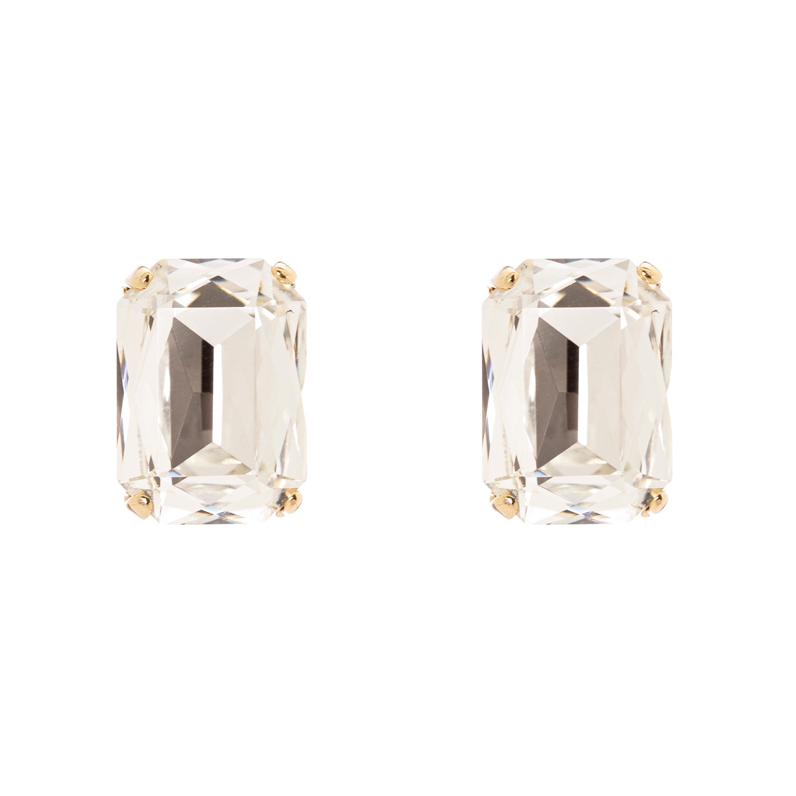 Orecchini cristallo Babilonia - Oro e bianco - Sodini Bijoux