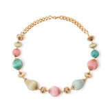 Collana corta groumette ed elementi rigati Tarocchi - Multicolor - Sodini Bijoux