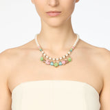 Short necklace pearls and pendants Tarocchi - Multicolor - Sodini Bijoux