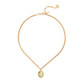 Girocollo groumette e cabochon Tarocchi - Verde - Sodini Bijoux