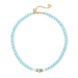 Girocollo sfere e splendente segmento Tarocchi - Blu - Sodini Bijoux