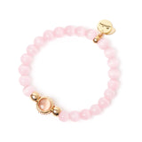 Elastic bracelet with spheres and cabochon Tarocchi - Pink - Sodini Bijoux