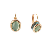 Earrings hook and small cylinder Tarocchi - Blue - Sodini Bijoux