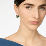 Earrings hook and small cylinder Tarocchi - Blue - Sodini Bijoux