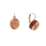 Earrings hook and small cylinder Tarocchi - Pink - Sodini Bijoux